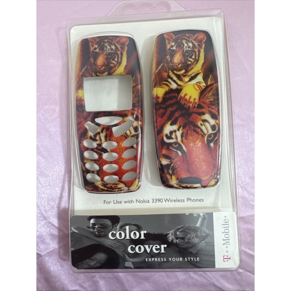 Vintage Nokia 3390 Case Tiger Released 2002 T-mobile Hard Case NIB Deadstock